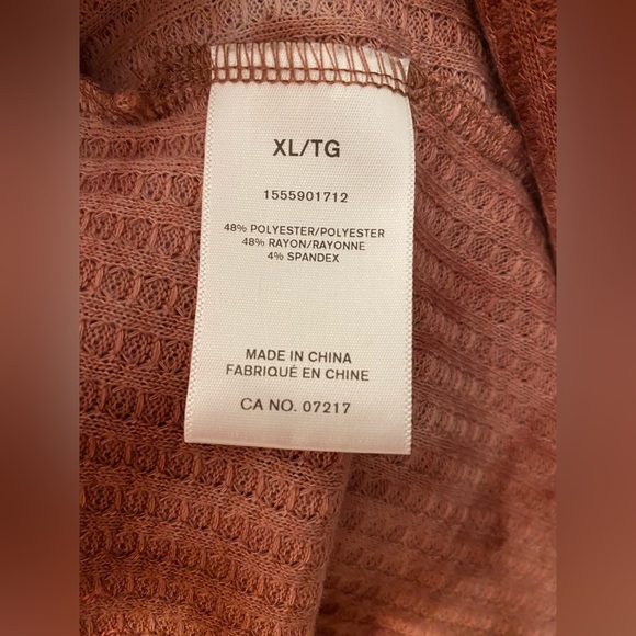 Warehouse One Light/Dark Dusty Rose Open Cardigan Size XL - Picture 2 of 8